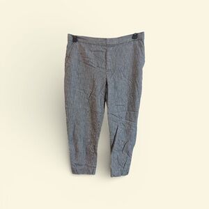 Banana Republic Black and Grey/Black Striped Pants Size 12P